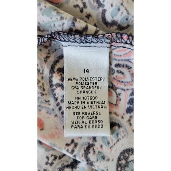 Leslie Fay Paisley Print Dress - Picture 3 of 3